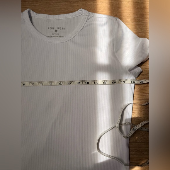 5/$25 - Rebel Sugar Beige Taupe Fitted Short Sleeve Tee (NWOT) - Picture 6 of 11